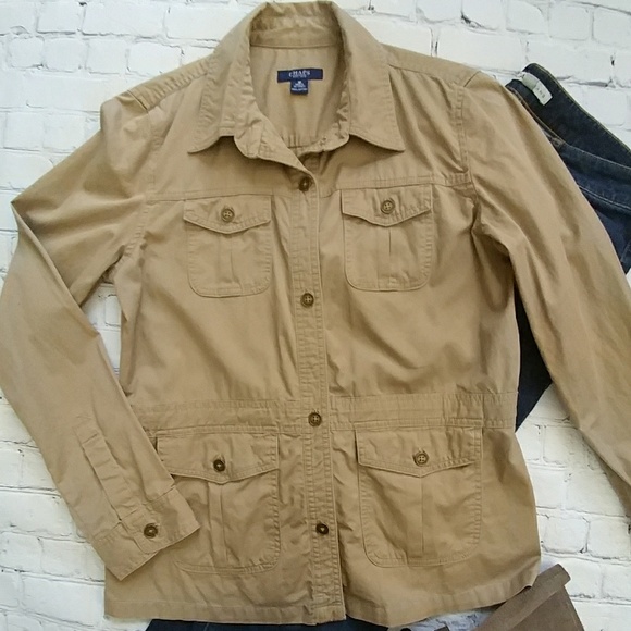 NWOT Chaps Khaki Cargo Jacket - Picture 4 of 8
